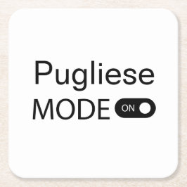 Pugliese-läge på rolig Tanguero tangodansare Underlägg Papper Kvadrat