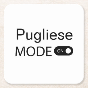 Pugliese-läge på rolig Tanguero tangodansare Underlägg Papper Kvadrat