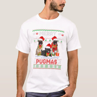 Pugmas jul ugly Pug T Shirt