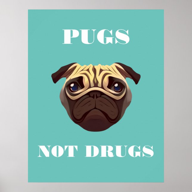 Pugs ej narkotika poster (Framsidan)