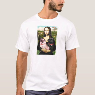 Pugs (Fawn + Blk) - Mona Lisa Tee Shirt