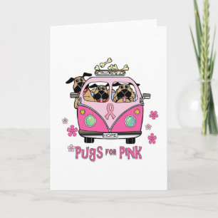 Pugs for Rosa Note Card Kort