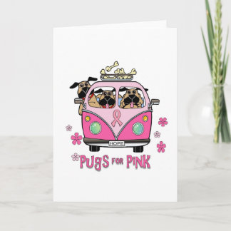 Pugs for Rosa Note Card Kort
