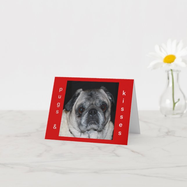 Pugs & Kisses Inspirationskort Kort (Liten växt)