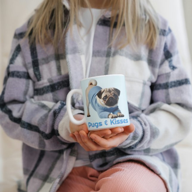 Pugs & Kisses Kaffemugg (Skapare uppladdad)