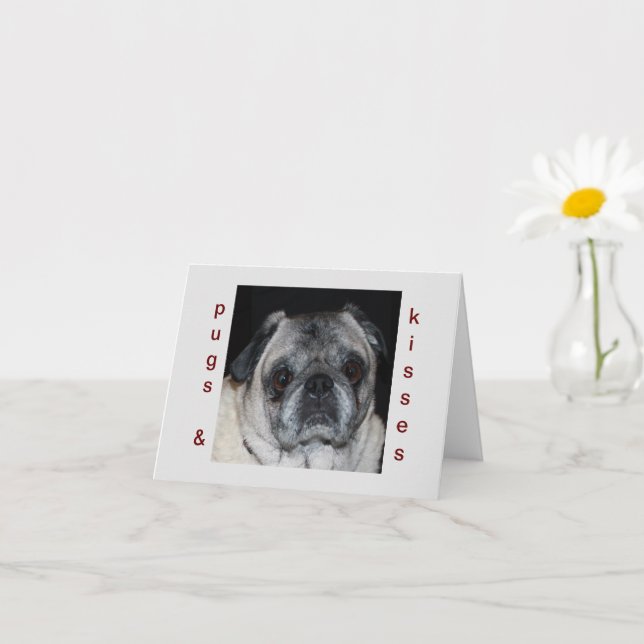 Pugs & Kisses Notkort Kort (Liten växt)