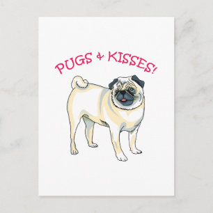 PUGS & KISSES! VYKORT