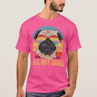 Pugs Not Drug Pug Hund älskare Gifts T Shirt
