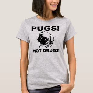 Pugs Not Drugs Funy T-Shirt