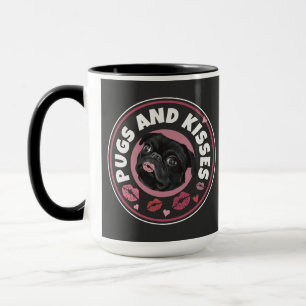 Pugs och Kisses Hund Pun Pug Älskare Mugg