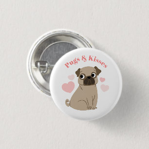 "Pugs och Kisses" Knapp