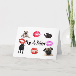 Pugs och Kisses Kort