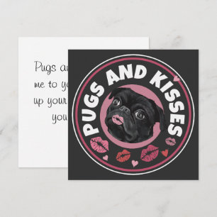 Pugs och Kisses Punny Pug Älskare Kärlek-medde