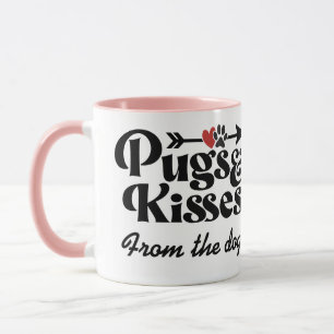 Pugs och Kisses Valentines Day Coffee Mugg