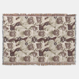 Pugs och Tassar Throw Blanket Mysfilt