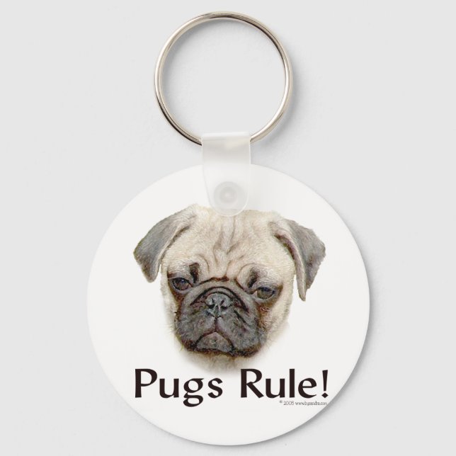 Pugs-regel Nyckelring (Framsida)