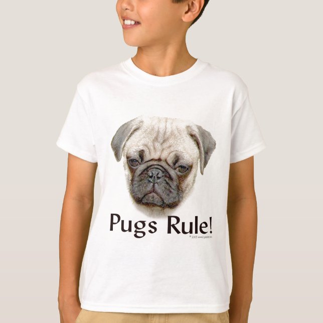 Pugs-regel T-shirt (Framsida)