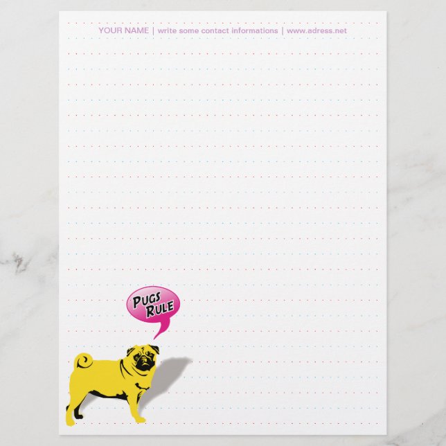Pugs Rule Letterhead (Framsida)