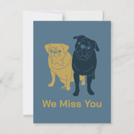 Pugs som saknas vykort