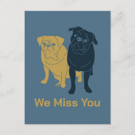 Pugs som saknas vykort