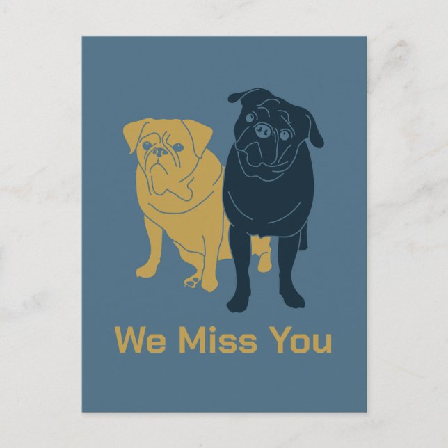 Pugs som saknas vykort (Framsida)