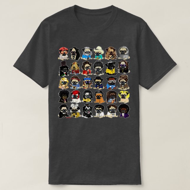pugsiker t shirt (Design framsida)