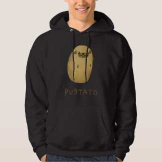 Pugtato Potato Hundar Hoodie