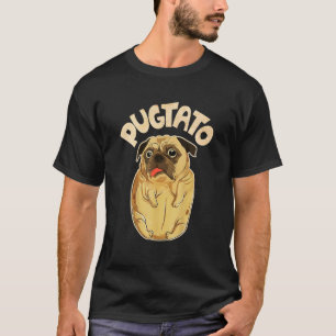 Pugtato Pug Potato Hund Costume Meme T Shirt