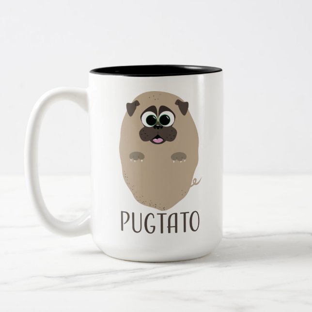 Pugtato! Två-Tonad Mugg (Vänster)
