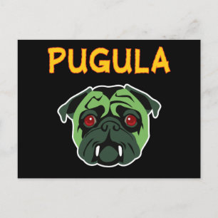 Pugula Vampire Hund Vykort
