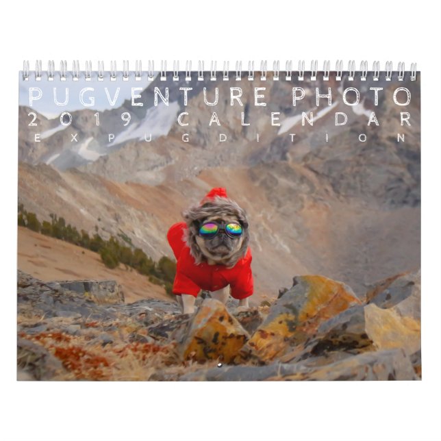 Pugventure foto 2019: Expugdition Kalender (Omslag)
