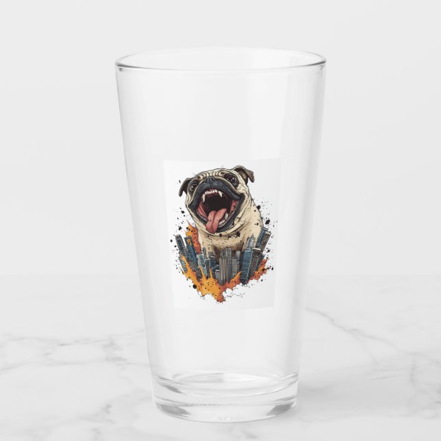 Pugzilla anfaller � Roligt monsterhund Glaskopp (Framsida)