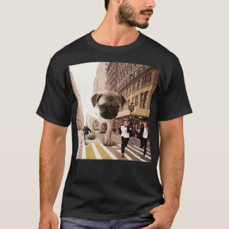 PUGZILLA Funny Pug för Hundälskare till Halloween T Shirt