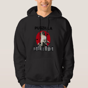 Pugzilla Pug Mamma Pug Pappa Pug Pug Pug Animal Hoodie