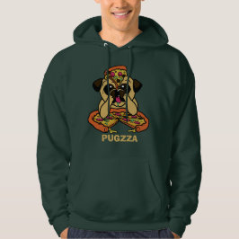 PUGZZA-skjortor (Pizza) och jacka Sweatshirt Med Luva