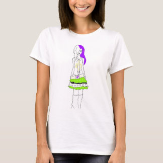 Puka Gurl utslagsplats (grönt) Tee Shirt