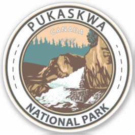 Pukaskwa National Park Canada Travel Art Vintage Klistermärken