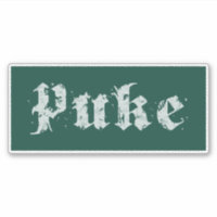 Puke Gothic Vintage Disted (Mörk grönt)
