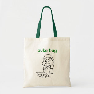 puke hänger lös tygkasse