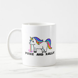 Puke & Rally Rainbow Unicorn Mugg   Pixel Party