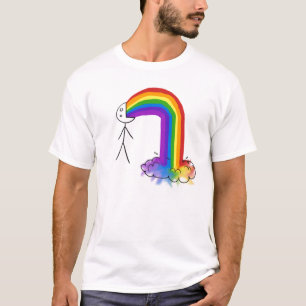 Puke regnbågen t shirt