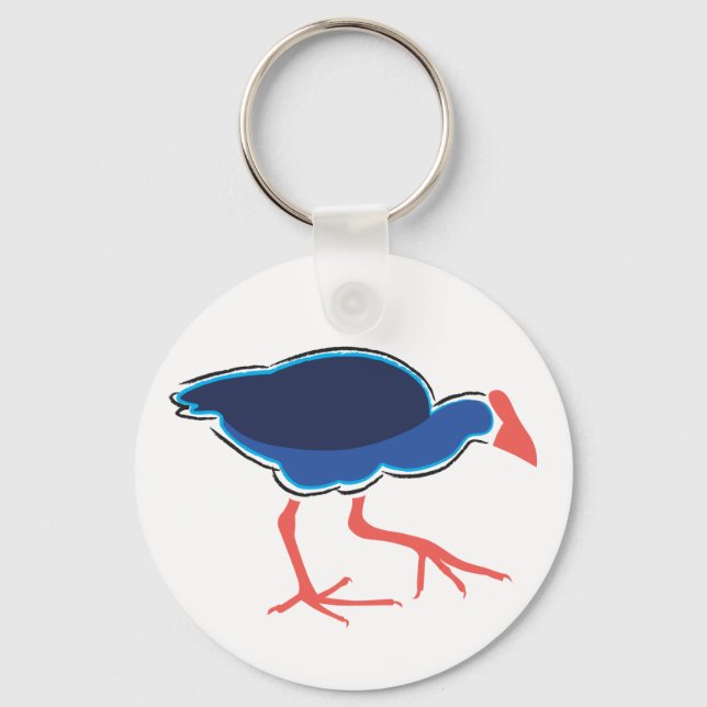 Pukeko Keychain Nyckelring (Framsida)