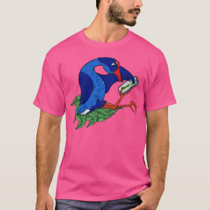 Pukeko med Mobile Mobil T Shirt