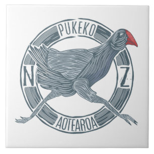 Pukeko New Zealand Kakelplatta