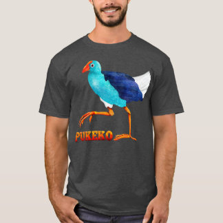 Pukeko Nya Zeeland Bird T Shirt