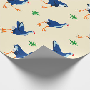 Pukeko Swamp Hen (Mönster) Presentpapper