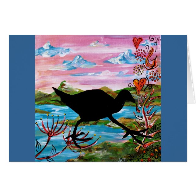 Pukekoen Hälsningskort (Framsidan Horizontal)