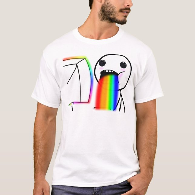 Pukes Rainbows T-shirt (Framsida)