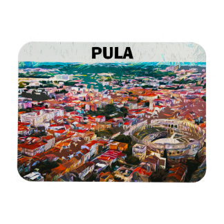 Pula Kroatien City View Painting Magnet