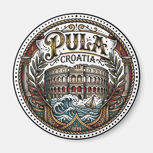 Pula Kroatien Magnet (Framsidan)